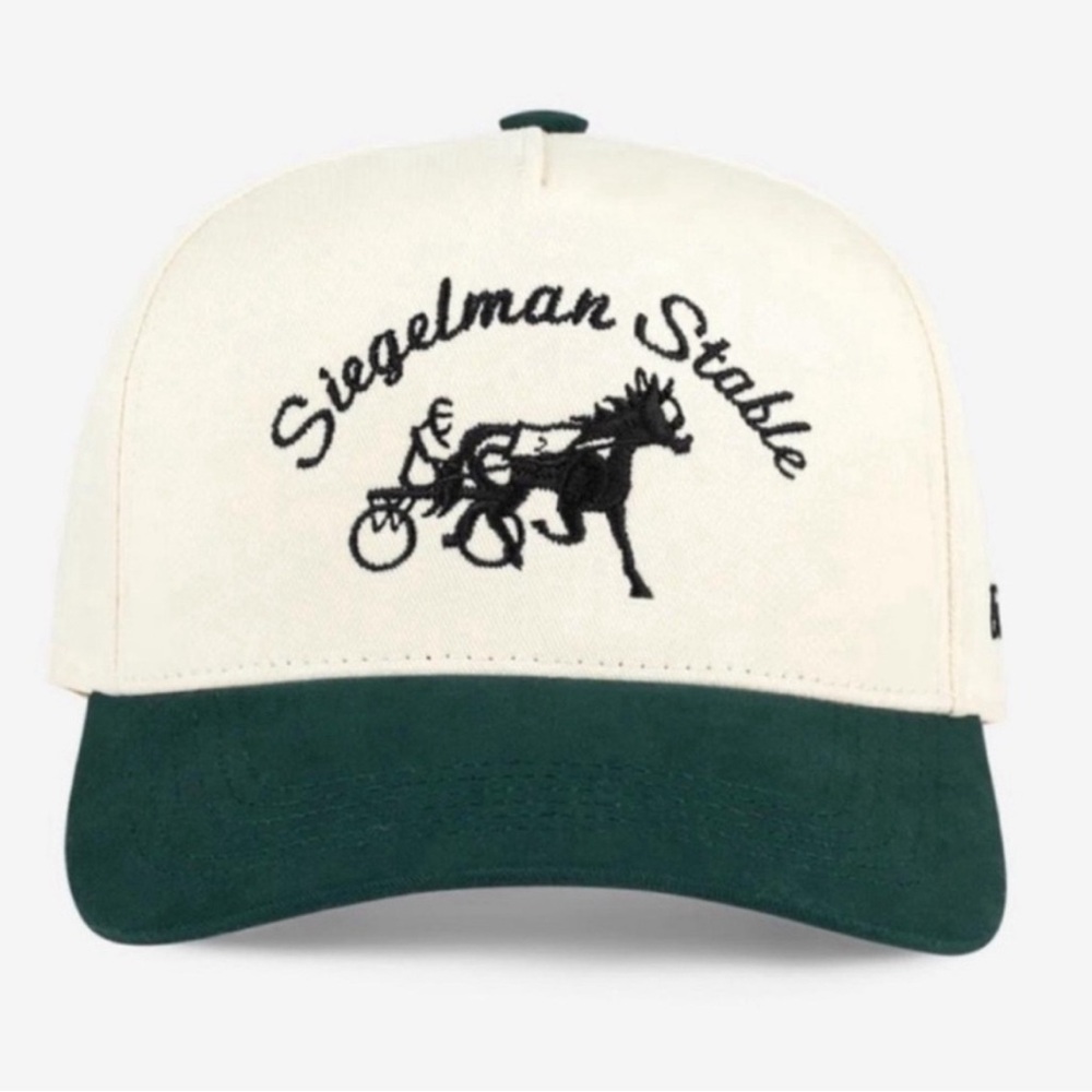 Siegelman Stable Cream and Green Hat